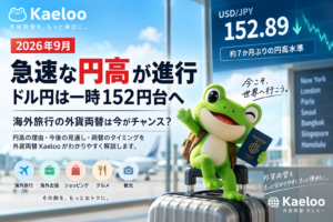 急速な円高が進行、ドル円は一時152円台へ